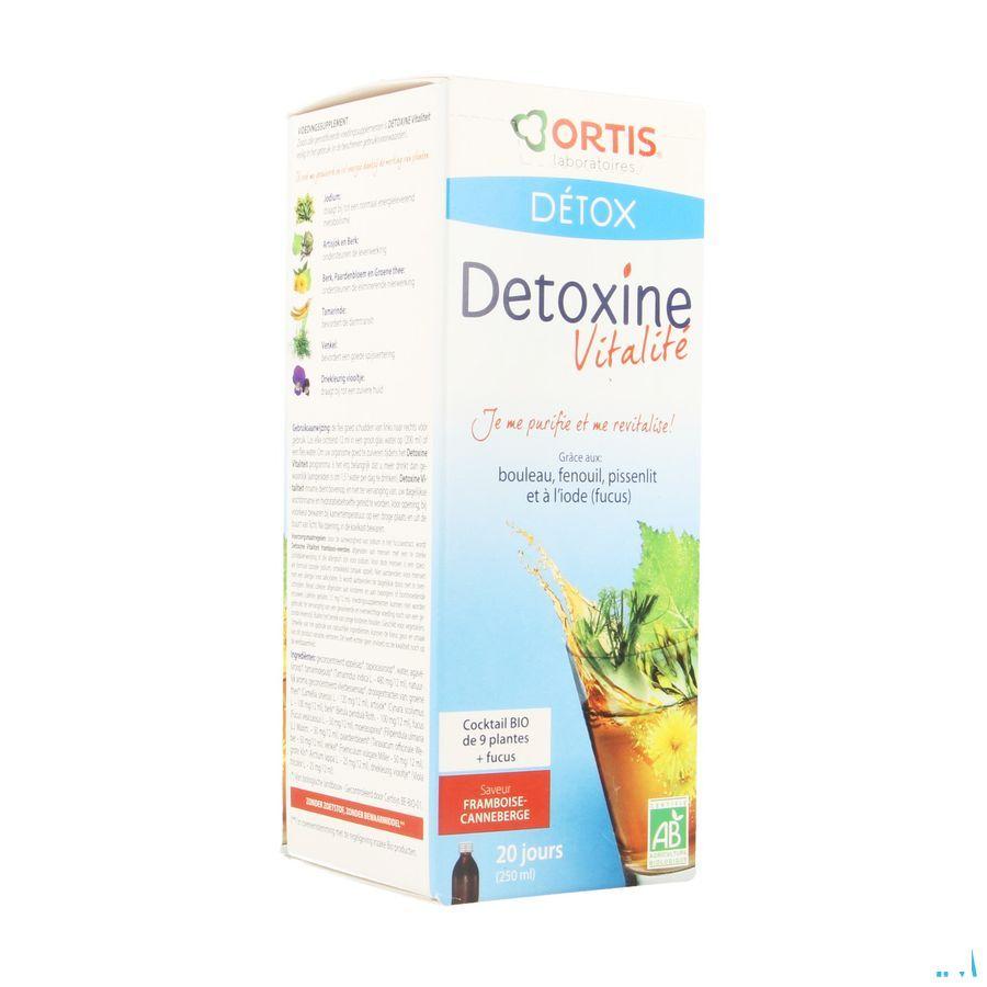 Ortis Detoxine Vitalite Framb.veenbes Fuc.bio250 ml  -  Ortis