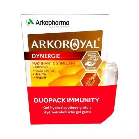 Arkoroyal Dynergie Amp 2X20+Gel Hydro. Grat. 110ml  -  Arkopharma 