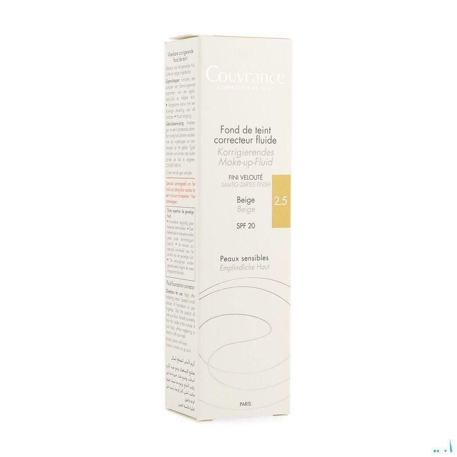 Avene Couvrance Fdt Correct. Fluide 2,5 Beige 30 ml  -  Avene