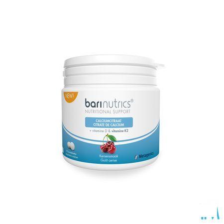 Barinutrics Calciumcitraat Kers + K2 Kauwtabletten 90  -  Metagenics