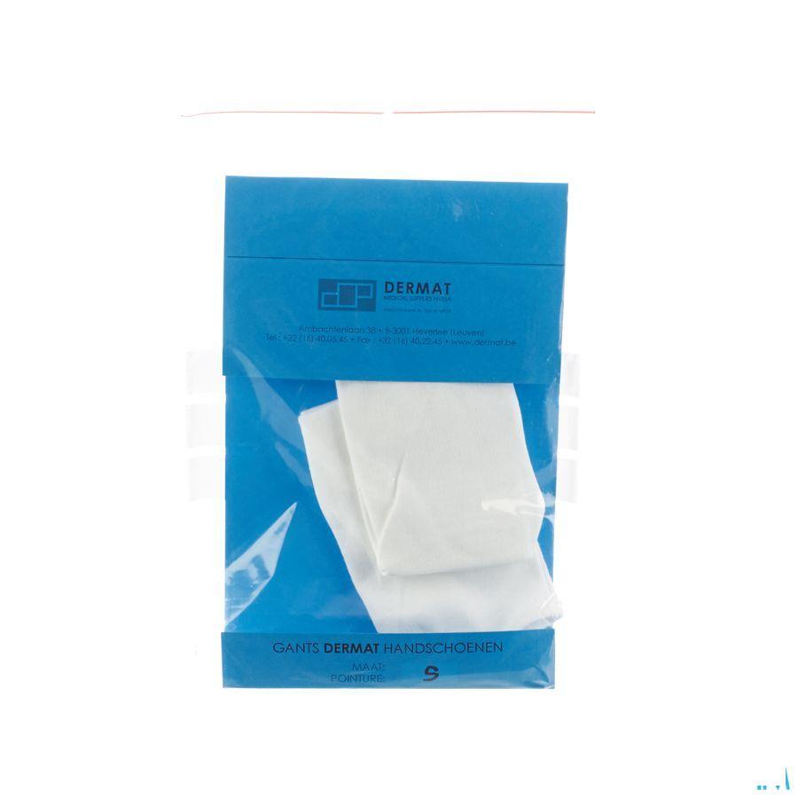 Dermat Handsch 2 Small 100% Katoen  -  Dermat