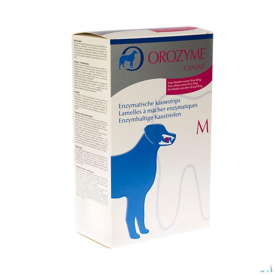 Orozyme Canine M Kauwstrip Enzym.hond 10-30Kg 141 gr  -  Ecuphar
