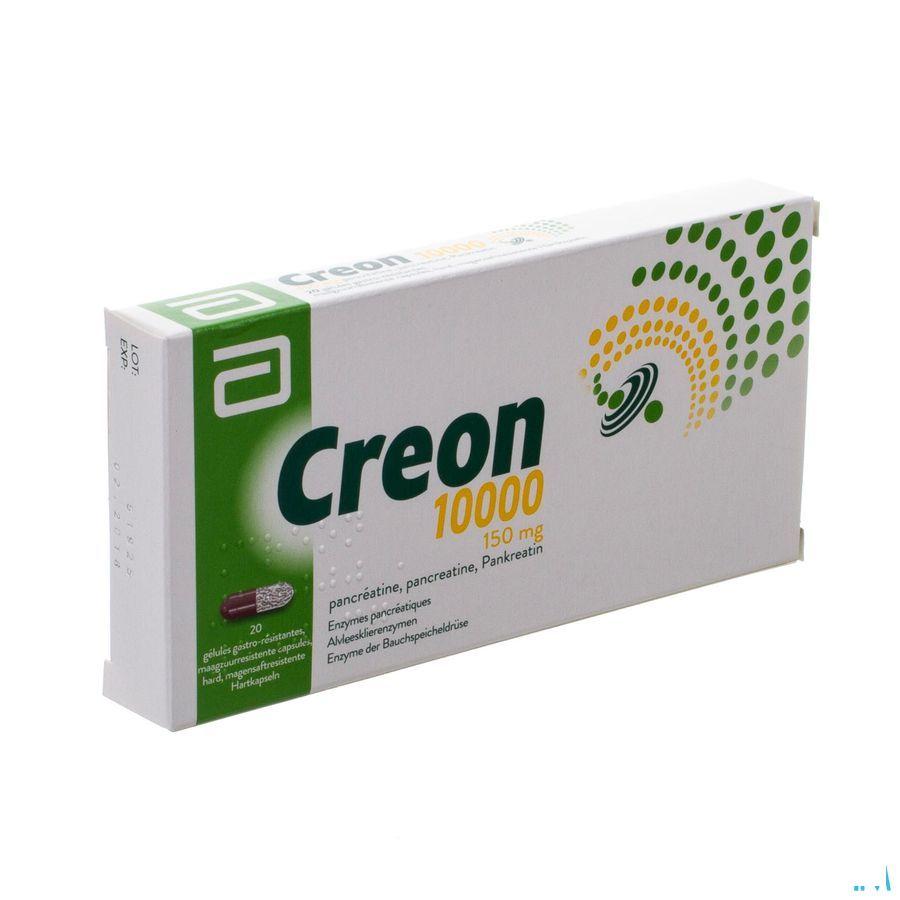 Creon 10000 Capsule Maagsapresist Hard 20 X 150 mg