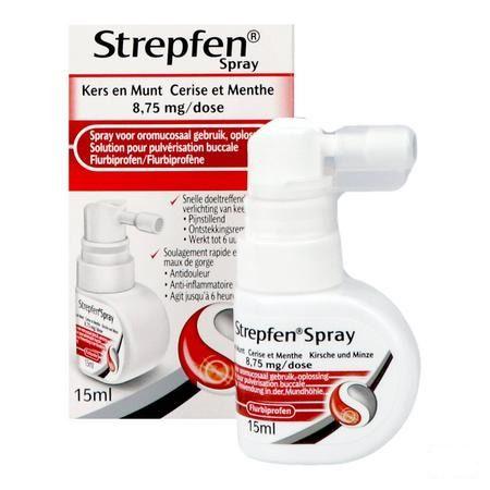 Strepfen 8,75 mg Spray Solution Pulv Buccale 15 ml