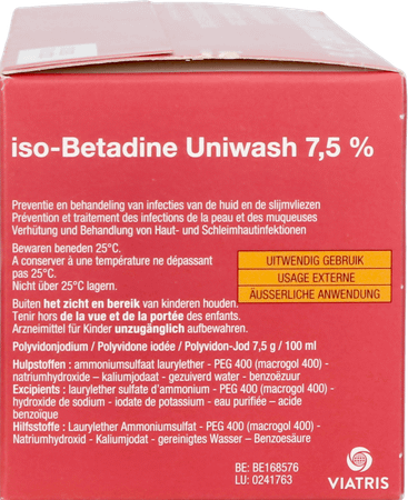 Iso Betadine Uniwash 7,5% 50 x 10 ml