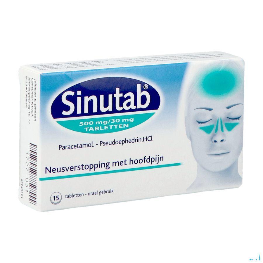 Sinutab 500/30 mg Comprimes 15