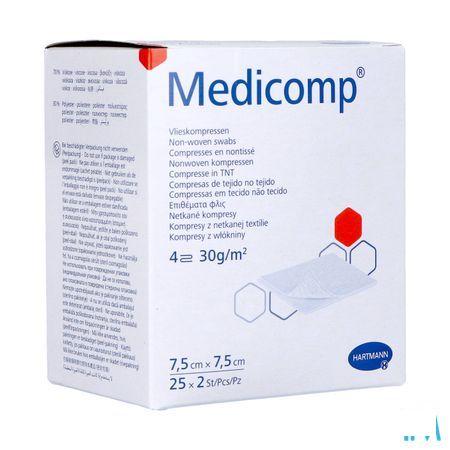Medicomp Kompres Steriel 4L 7,5X7,5Cm 30G 25X2  -  Hartmann