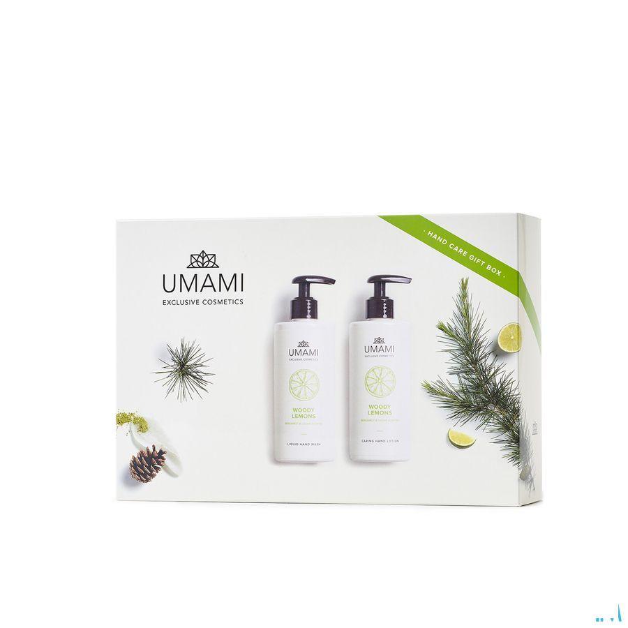 Umami Woody Lemons Bergamote & Cedre Coffr.Main600 ml