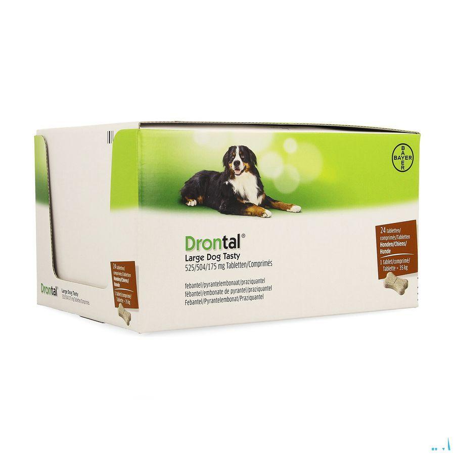 Drontal Large Dog Tasty 525/504/175 mg Tabletten 24