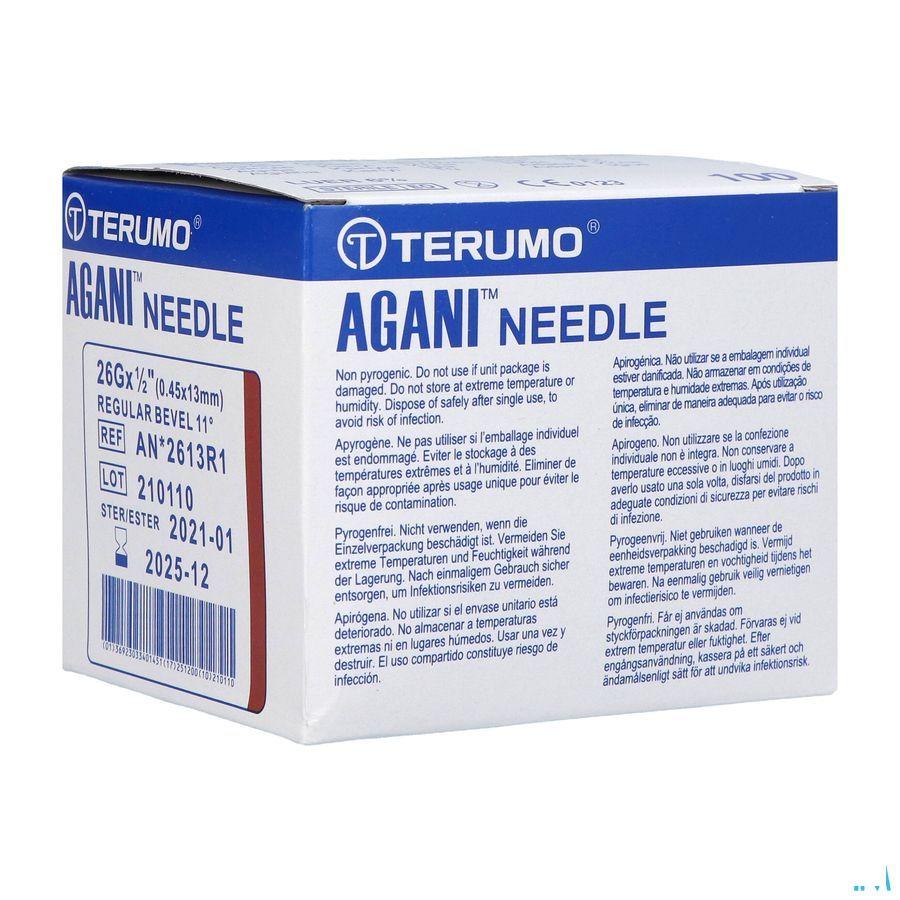 Terumo Aiguille Agani 26G 1/2 Rb Brun 100  -  Terumo Europe