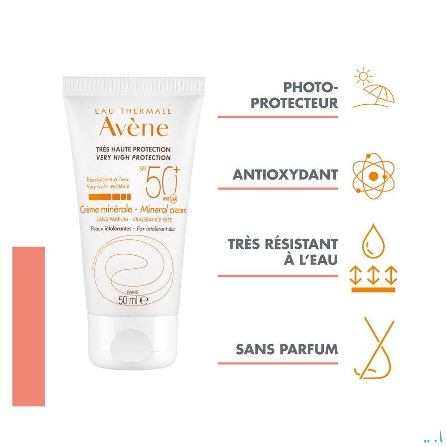 Avene Zonnecreme Minerale Z.hoge Besch.ip50 + 50 ml  -  Avene