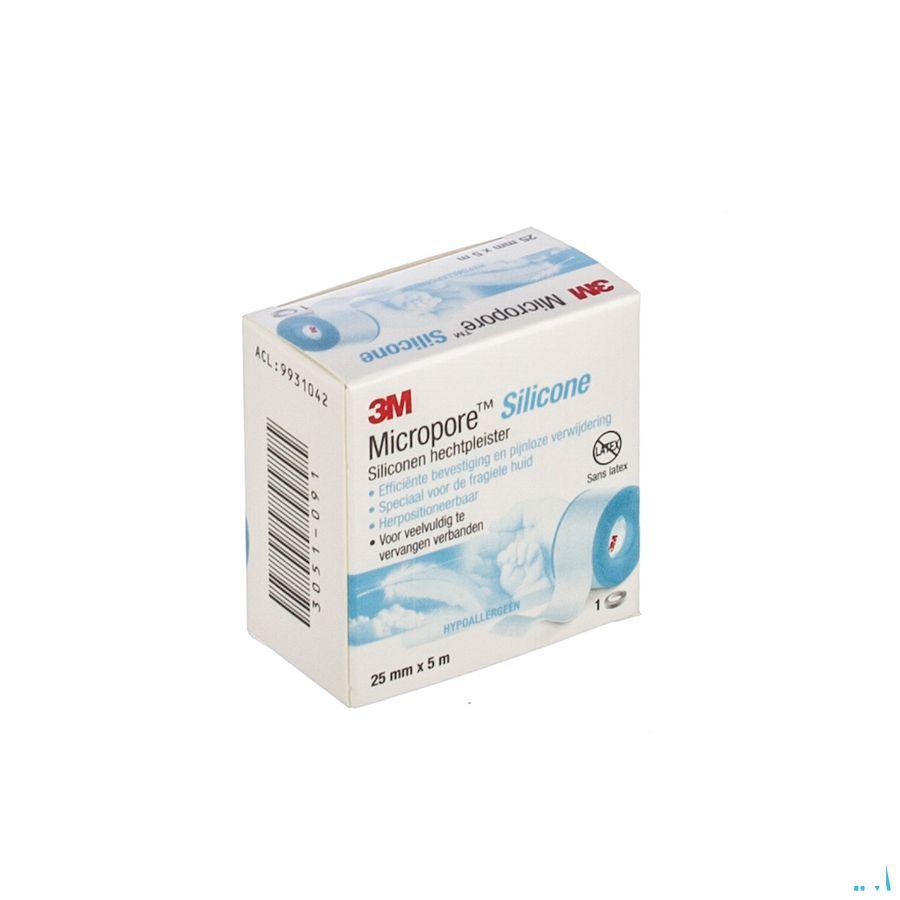 Micropore 3m Silicone Tape 25,0mmx5m 1 2775p-1  -  3M