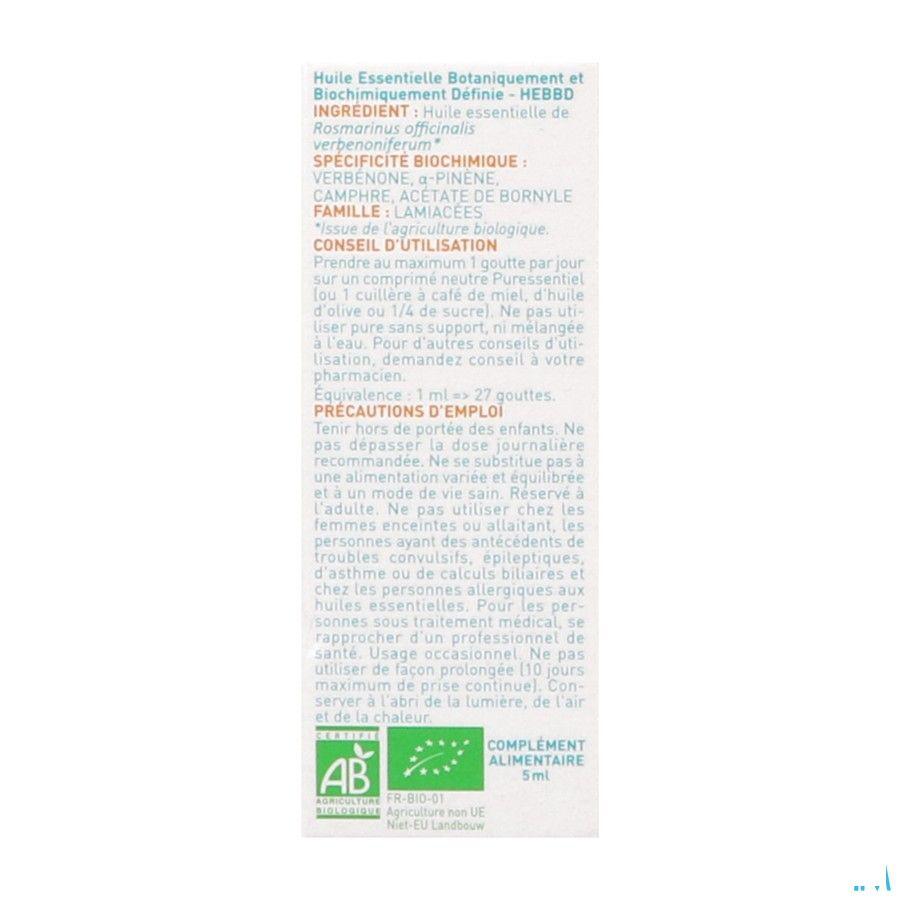 Puressentiel He Romarin Verbenone Bio Huile Essentielle 5 ml  -  Puressentiel