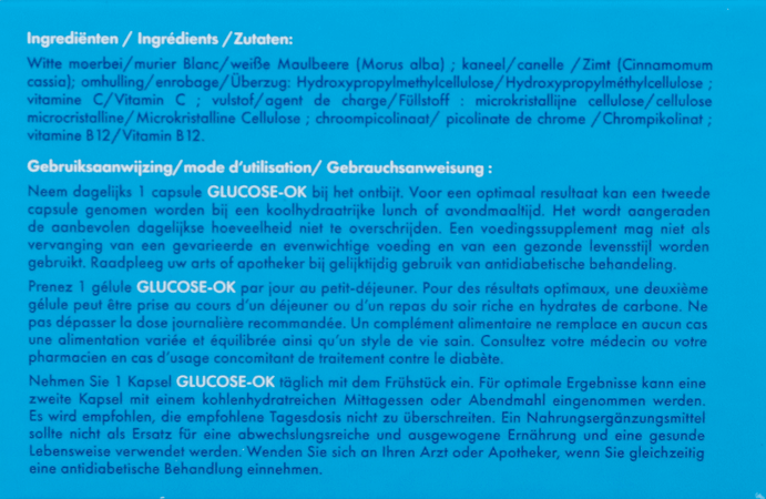 Glucose Ok Caps 30 Revogan