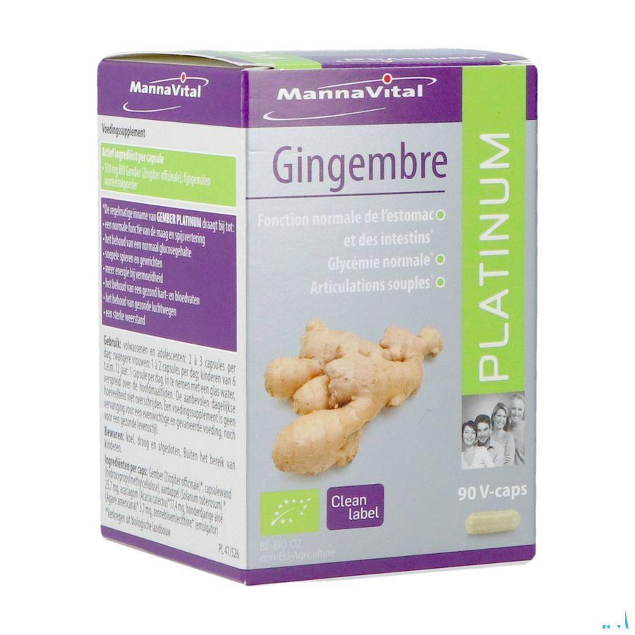 Mannavital Gember Platinum Caps 60
