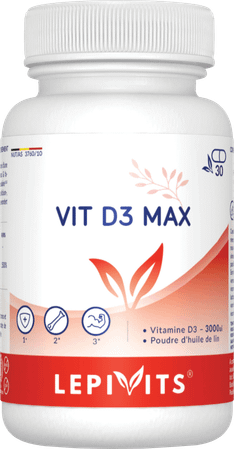 Leppin Vit D3 Max 3000UI Capsule 30  -  Lepivits