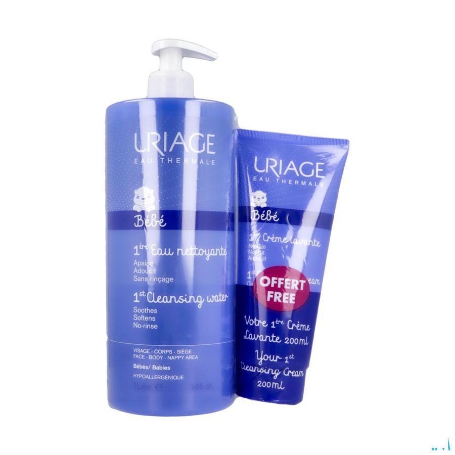 Uriage Bebe 1Ere Eau 1L + Bebe Creme Lavante 200 ml
