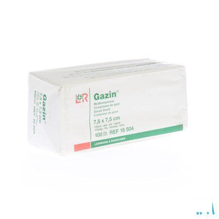 Gazin Kompres Niet steriel 12p 7,5x 7,5cm 100 18504  -  Lohmann & Rauscher