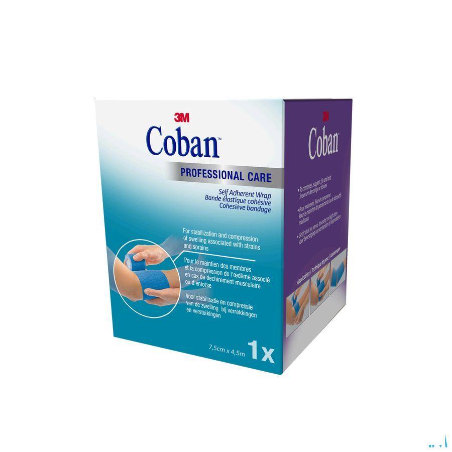 Coban Rekverband Blue Rol 7,5cmx4,57m 1583p-b  -  3M