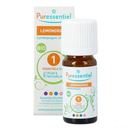 Puressentiel Eo Lemongrass Bio Essentiele Olie 10 ml  -  Puressentiel