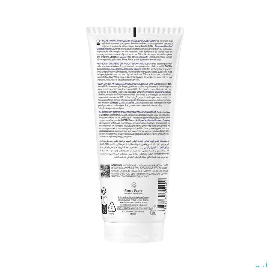 Ducray Kelual Ds gel Nettoyant A/Squam 200 ml