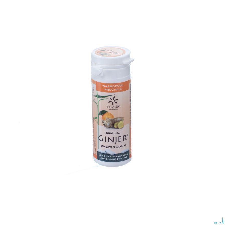 Ginjer Original Xylitol Kauwgom 30 grr - Lemon Pharma  -  Eureka Pharma