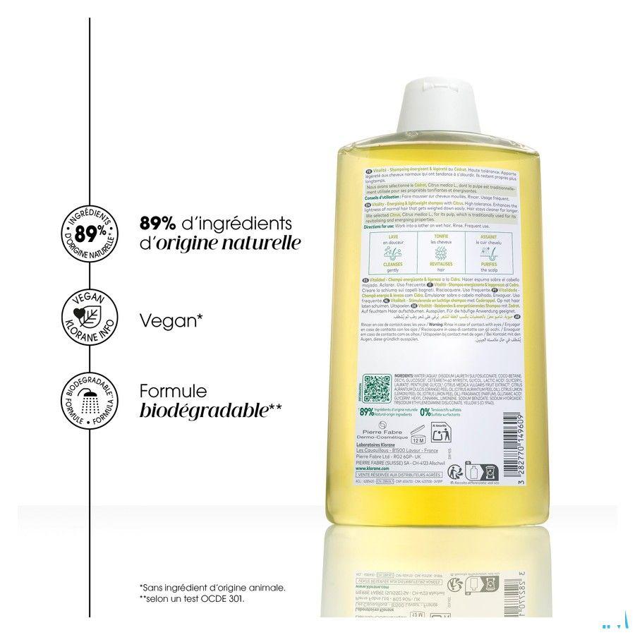 Klorane Capilaire Shampooing Pulpe Cedrat 400 ml