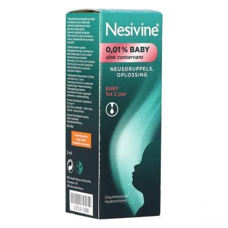 Nesivine 0,01% Sine Conserv Baby Druppels Nas 5 ml