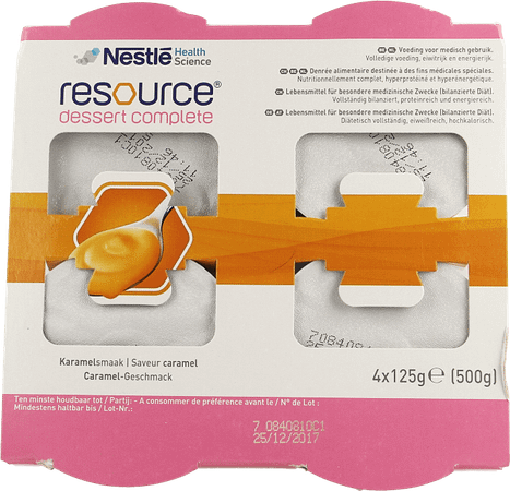 Resource Dessert Compl. Karamel 4x125 gr 12326216  -  Nestle