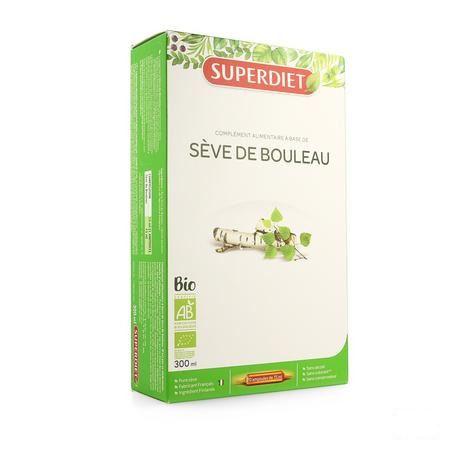 Super Diet Seve Bouleau Bio Ampoule 20x15 ml  -  Superdiet Laboratoires