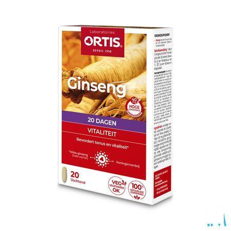 Ortis Vitalite Ginseng 20 Comp 20  -  Ortis