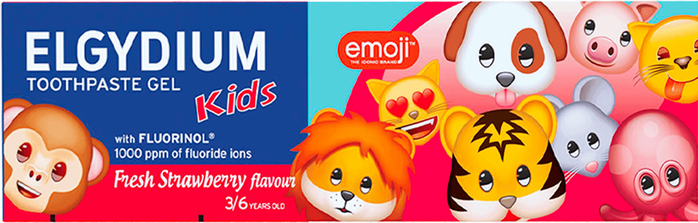 Elgydium Dentifrice Kids Emoji Fraise Givree 50 ml