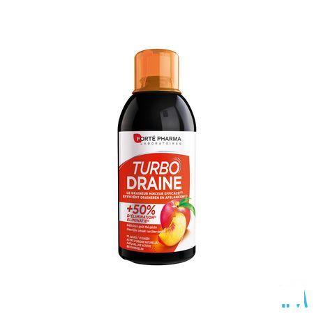 Turbodraine Groene Thee Perzick 1x500 ml  -  Forte Pharma