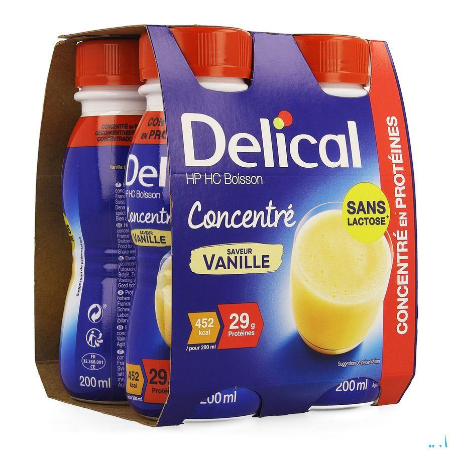 Delical Geconcentr. Vanille 4x200 ml  -  Bs Nutrition