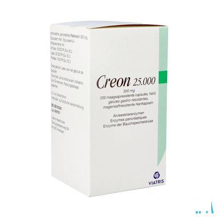 Creon 25000 Maagsapresist Hard Caps 200 X 300 Mg