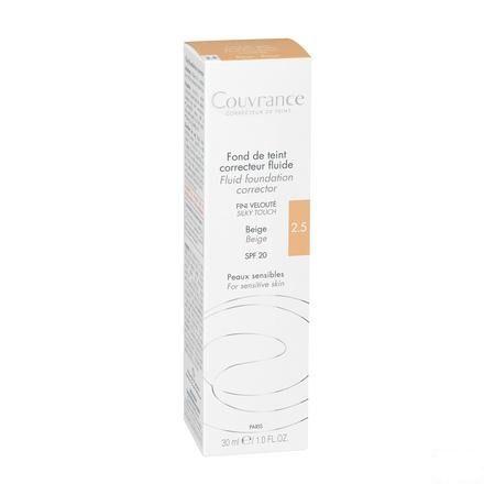 Avene Couvrance Fdt Correct. Fluide 2,5 Beige 30 ml  -  Avene