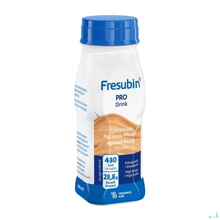 Fresubin Pro Drink Abrikoos Perzik Fl 4X200 ml