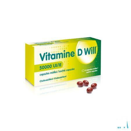 Vitamine D Will 50000Ui Caps Molle 4  -  Will Pharma