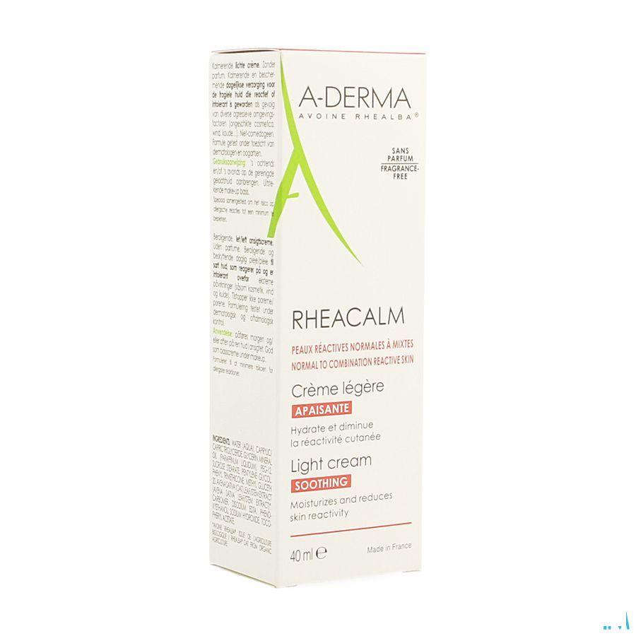Aderma Rheacalm Creme Apaisante Legere Tube 40 ml  -  Aderma