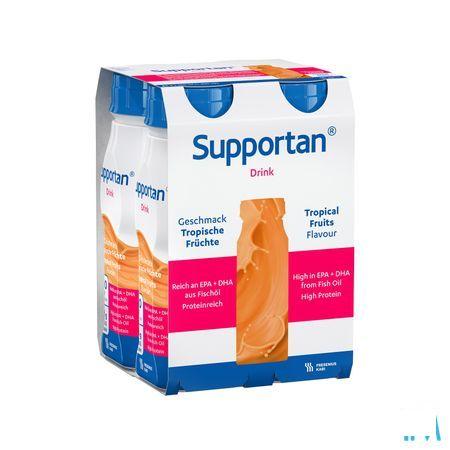 Supportan Fruits Tropicaux Flacon 4x200 ml 7019601  -  Fresenius
