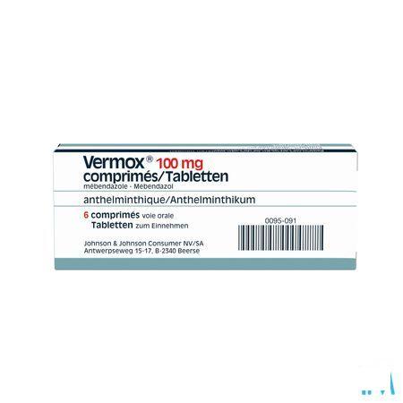 Vermox Comprimes 6x100 mg