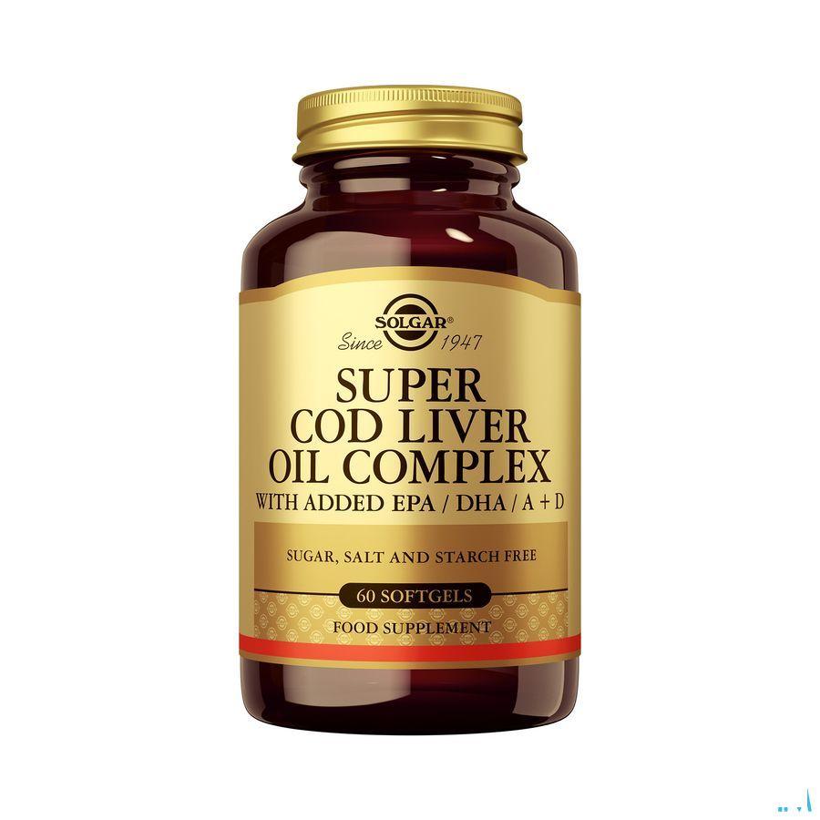 Super Cod Liver Oil Compl (levertraan) Softgel 60  -  Solgar Vitamins