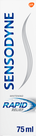 Sensodyne Rapid Relief Whitening Dentifrice 75 ml