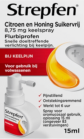 Strepfen 8,75 mg Honing-Citr. Spray Oromuc.Opl 15 ml