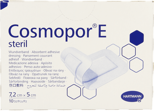 Cosmopor E Latexfree 7,2x5cm 10 P/s  -  Hartmann