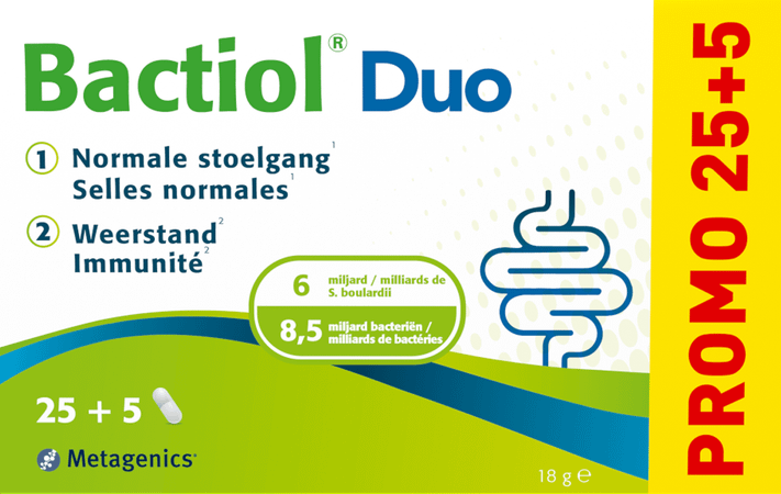 Bactiol Duo Caps 25 + 5 Metagenics  -  Metagenics Belgium