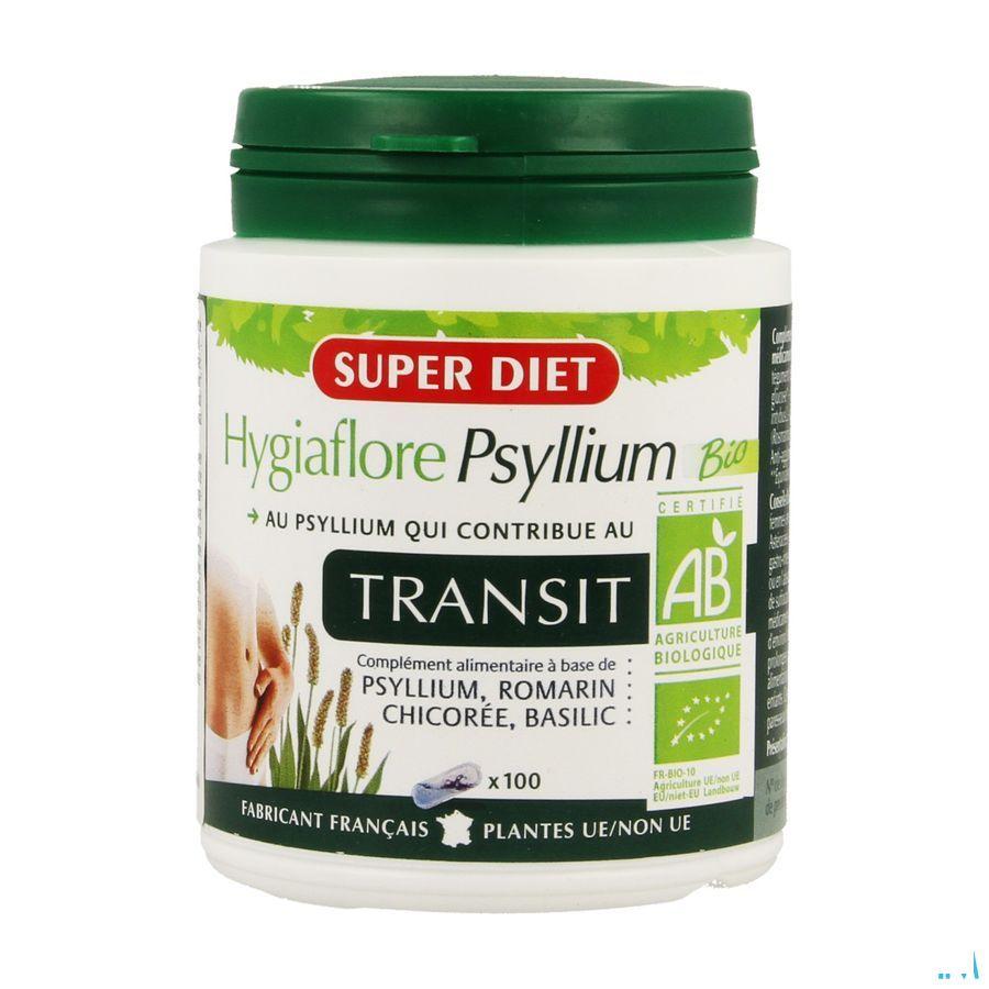 Super Diet Hygiaflore Psyllium Capsule 100  -  Superdiet Laboratoires