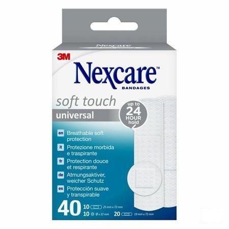 Nexcare 3M Soft Touch Universal Assort. Strips 40  -  3M