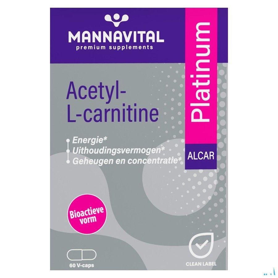 Mannavital Acetyl L-Carnitine Platinum V-Caps 60