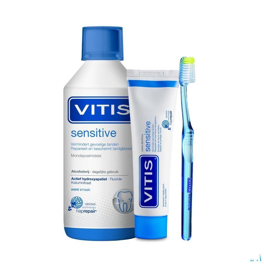 Vitis Sensitive Mondspoelmiddel 500 ml  -  Dentaid